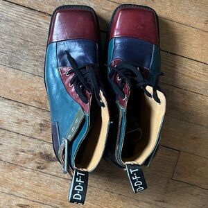 John Fluevog color blocked men’s boots size 9